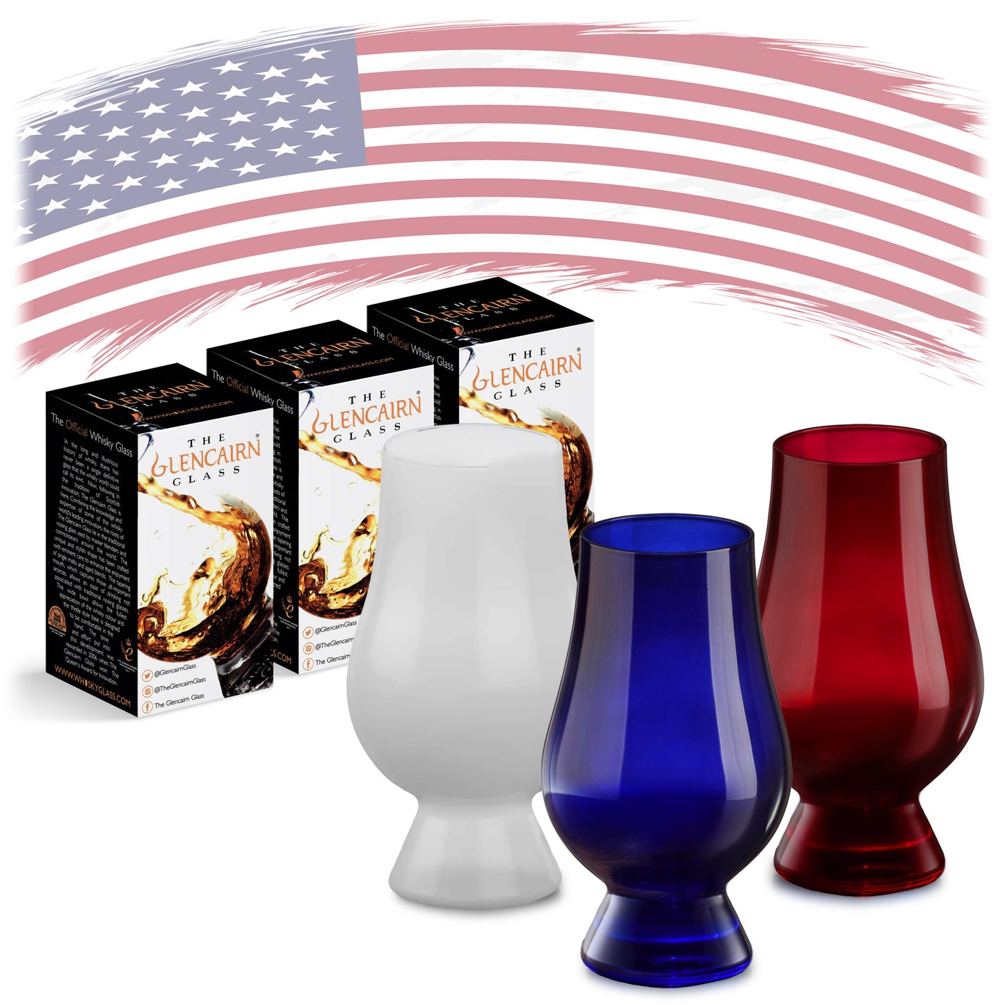 Blind Tasting Glencairn Glasses (Flag Combo Sets)