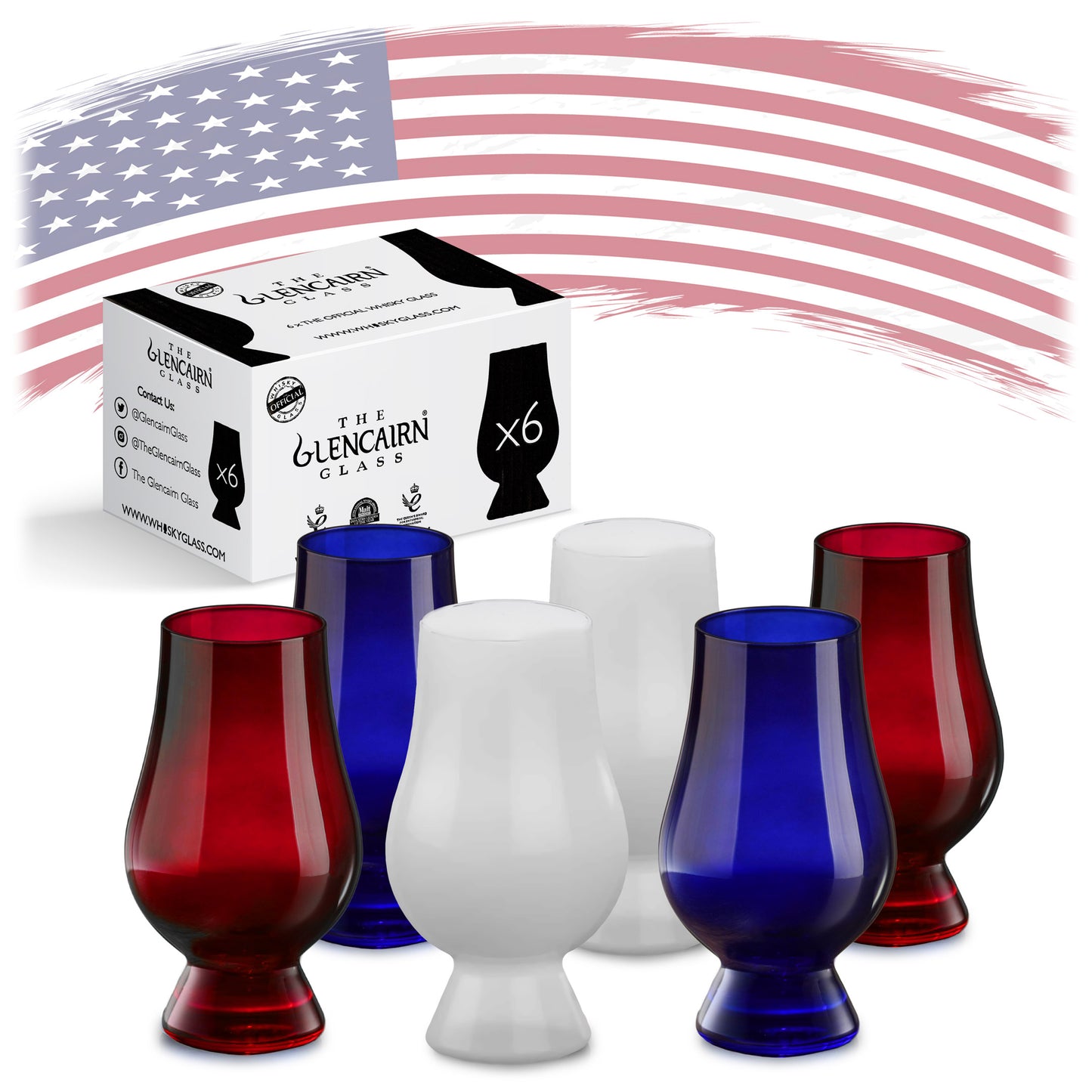 Blind Tasting Glencairn Glasses (Flag Combo Sets)