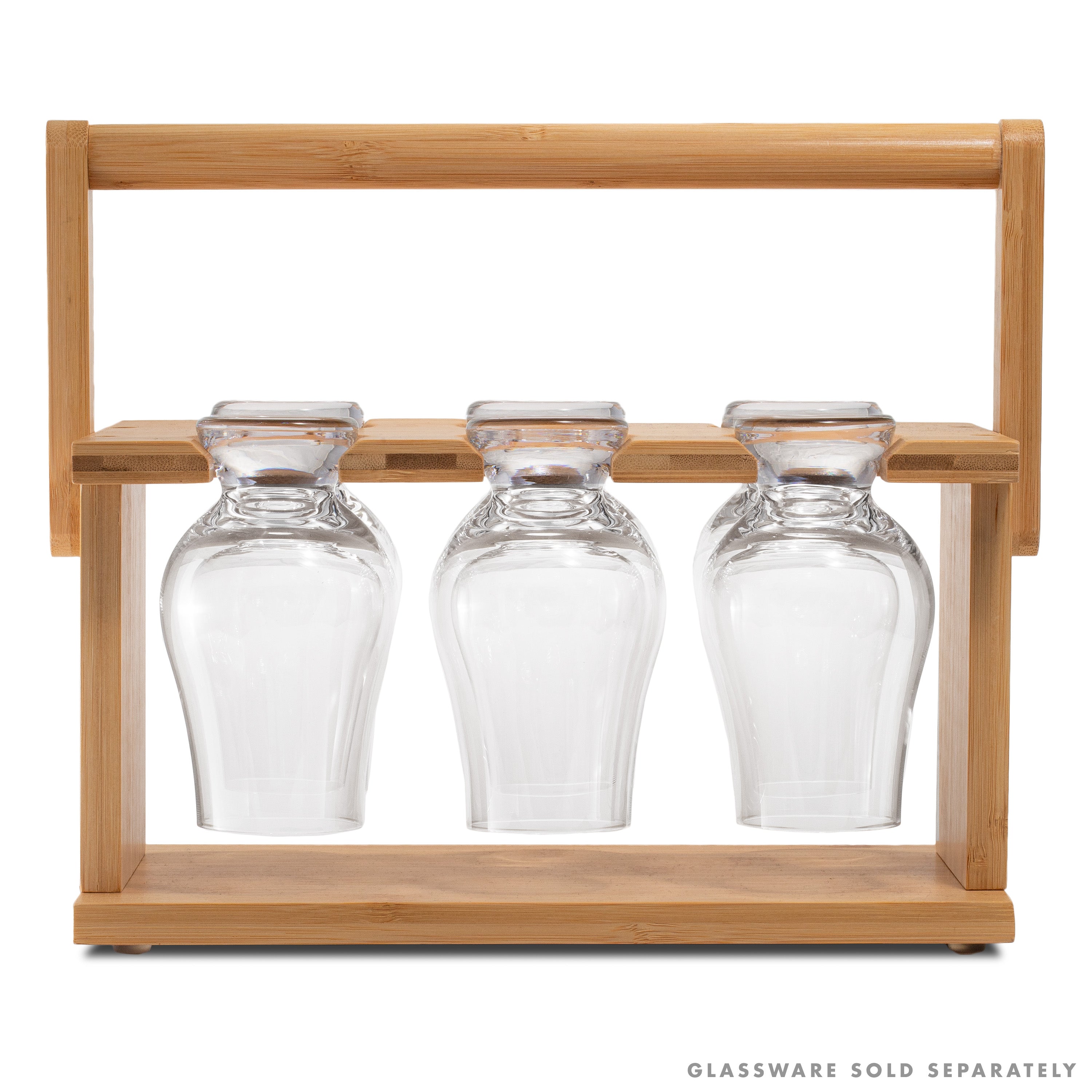 Whiskey discount glass rack