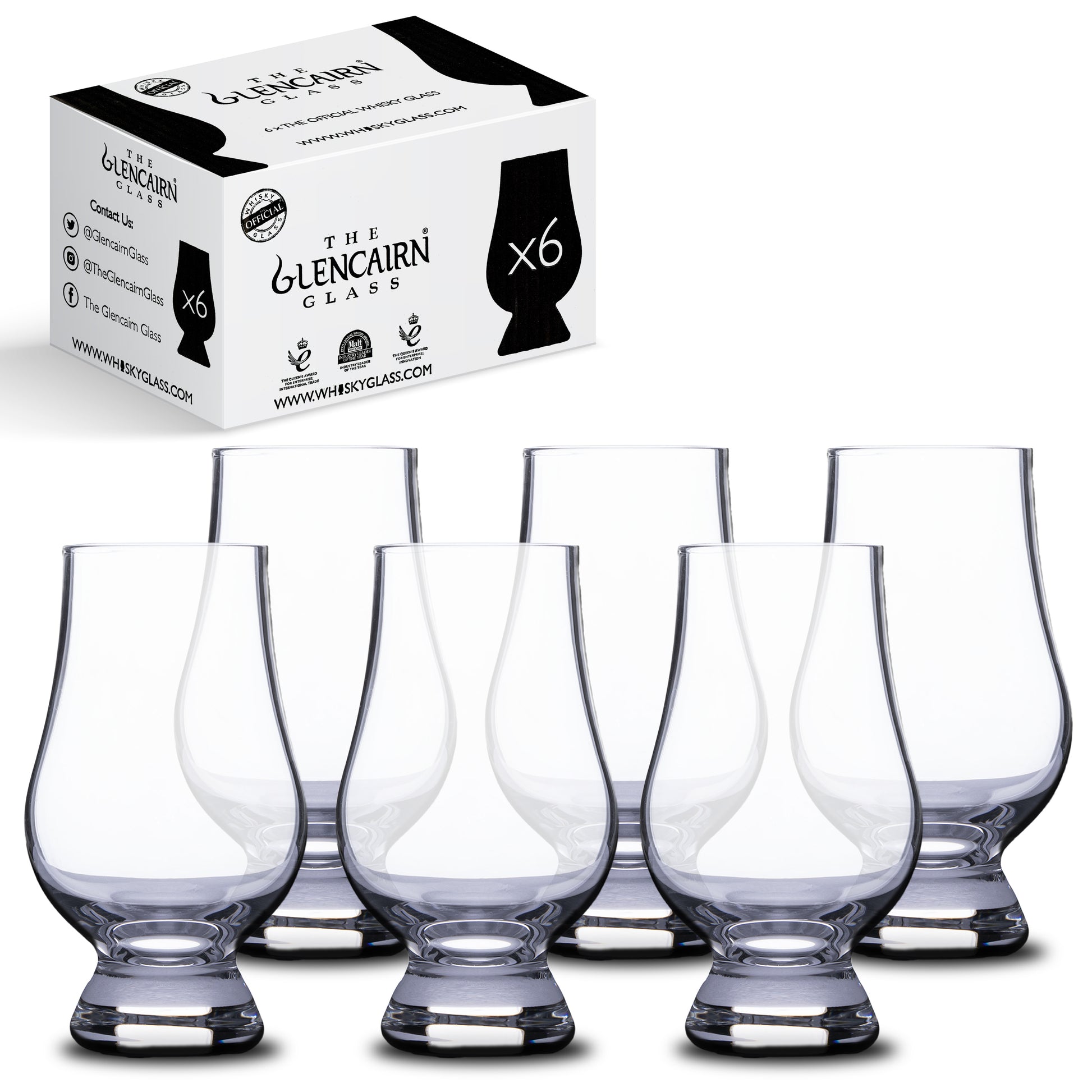 The Glencairn Glass (Single & Multi-Packs) Set of 6 (in Trade/White Box)